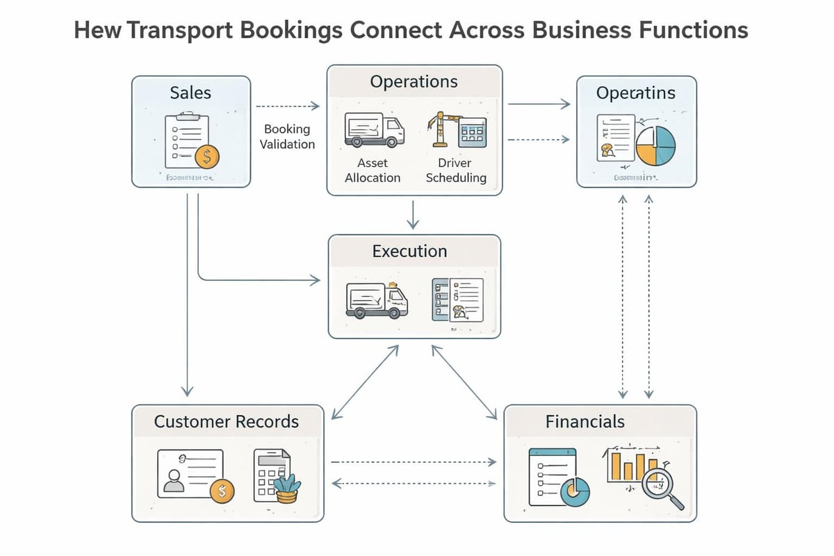 Transport booking business integration