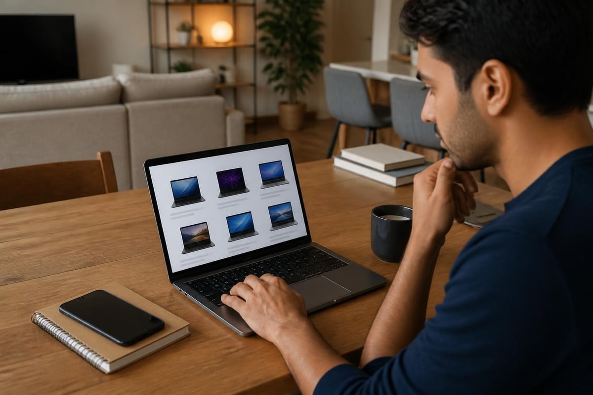 Online laptop shopping comparison
