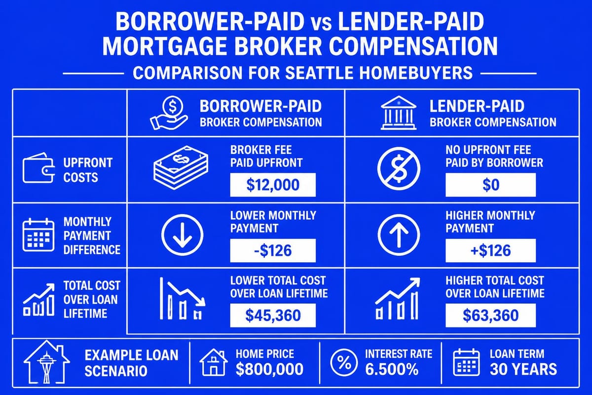 Mortgage broker fee comparison