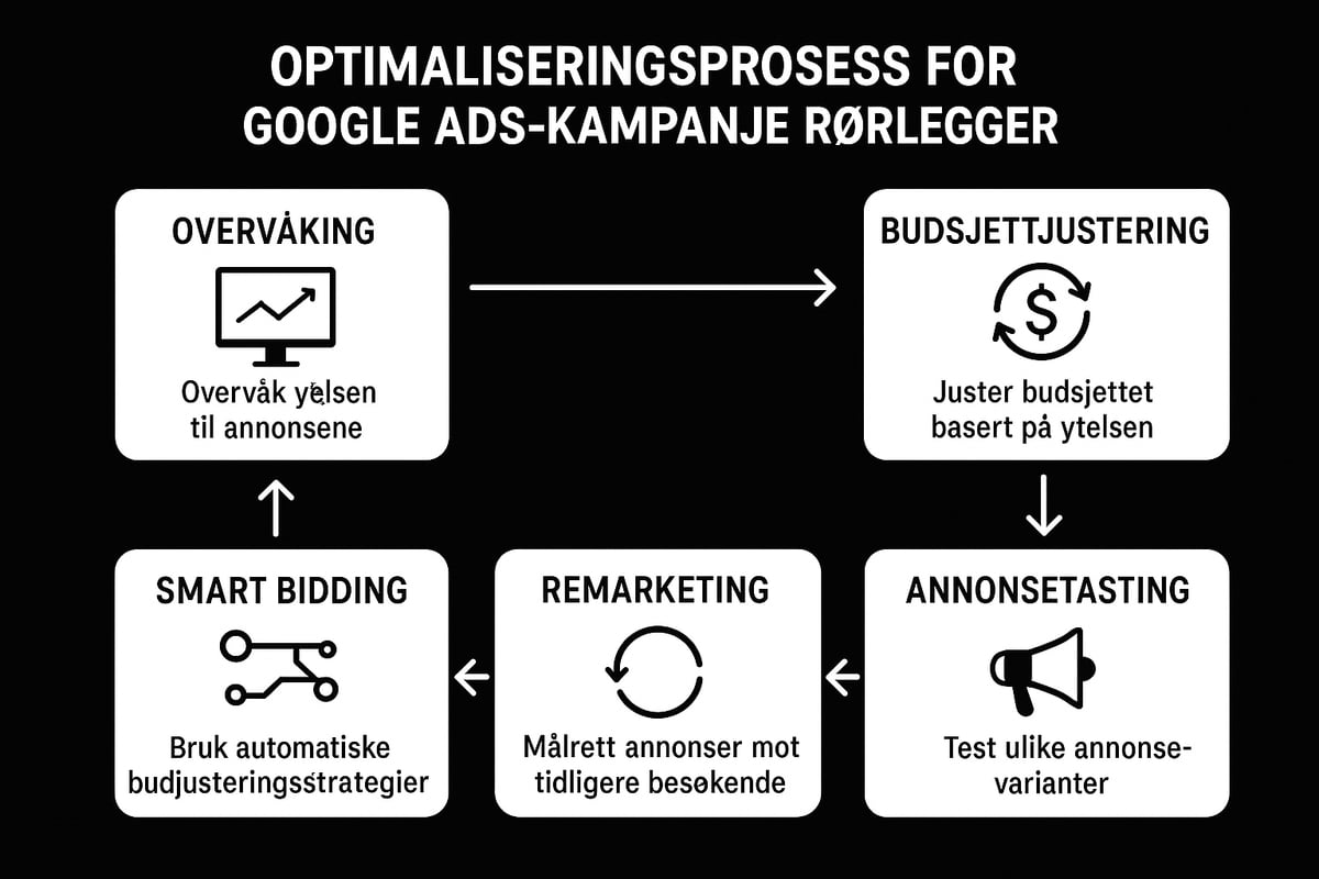 Optimalisering og løpende forbedring av google ads kampanjer