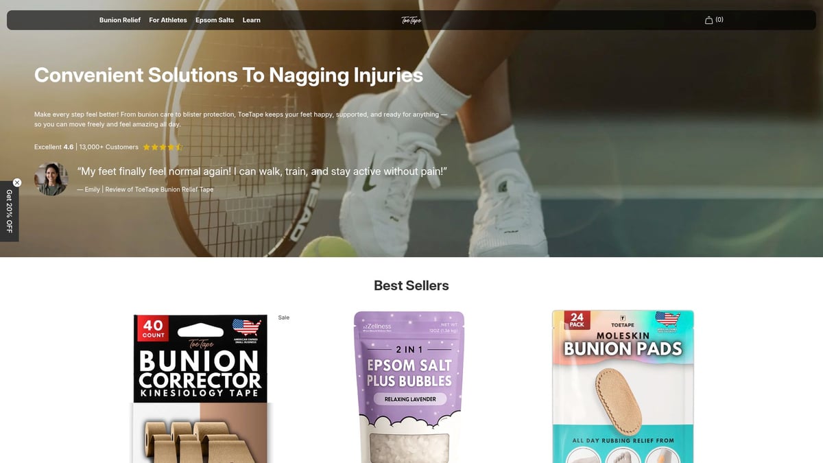 9 Essential Pads for Feet to Try in 2025 - ToeTape Bunion Relief Pads