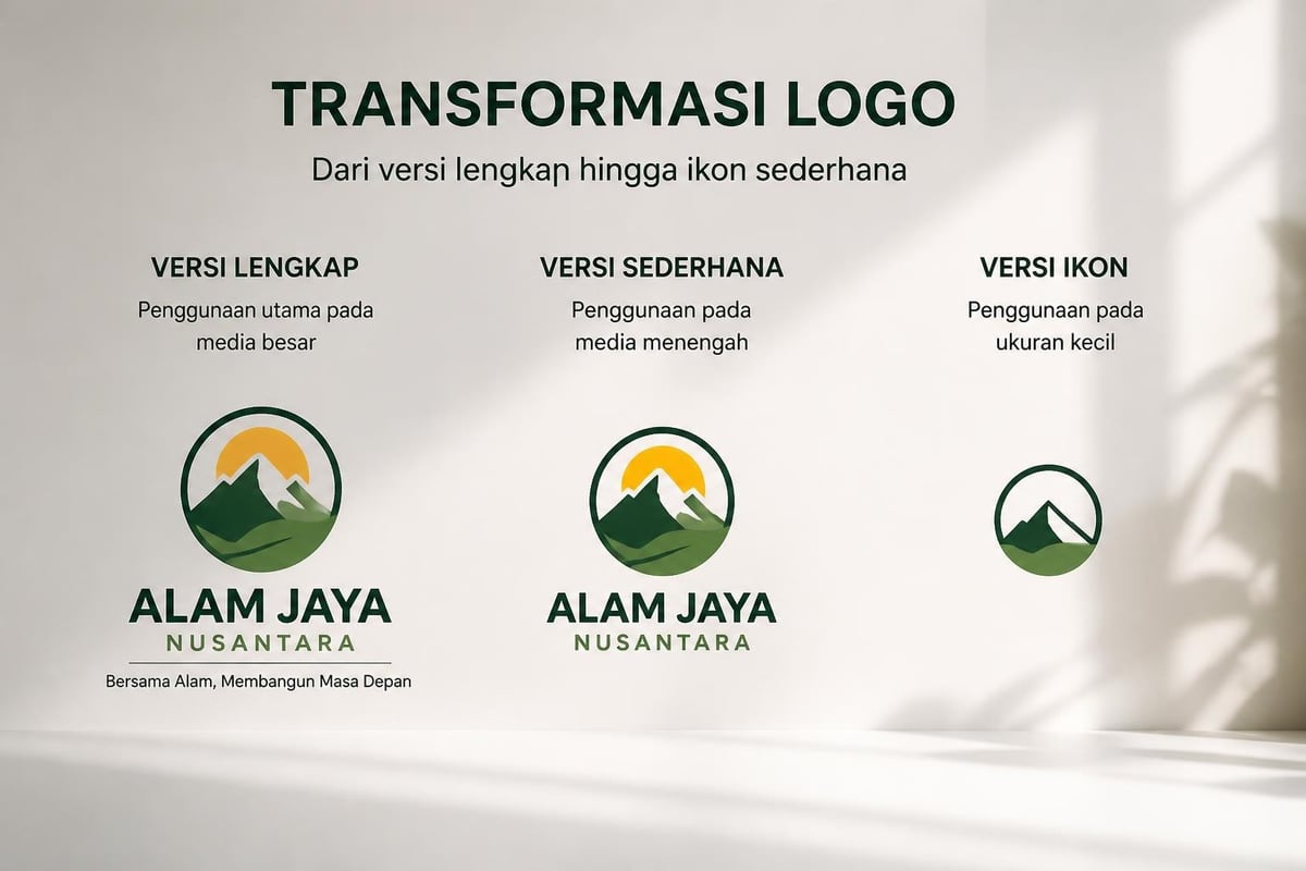Logo scaling example