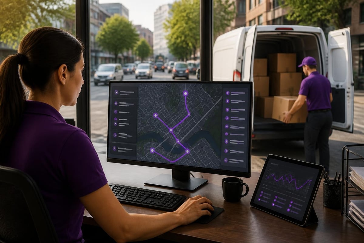 AI route optimization process