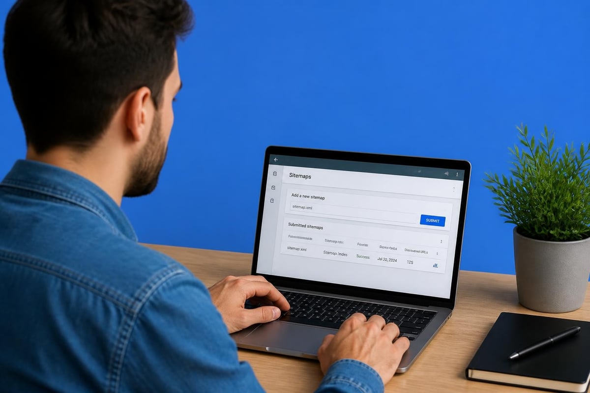 Sitemap submission workflow