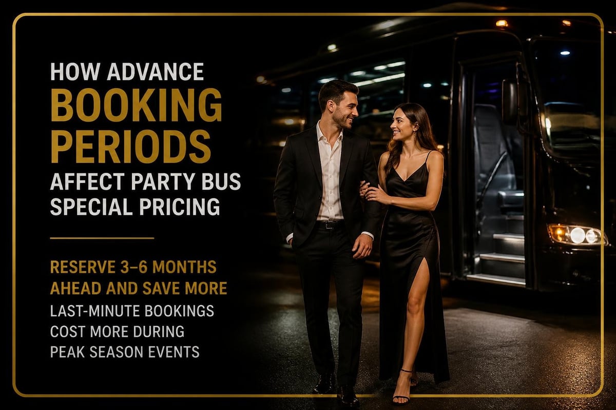 Party bus booking timeline