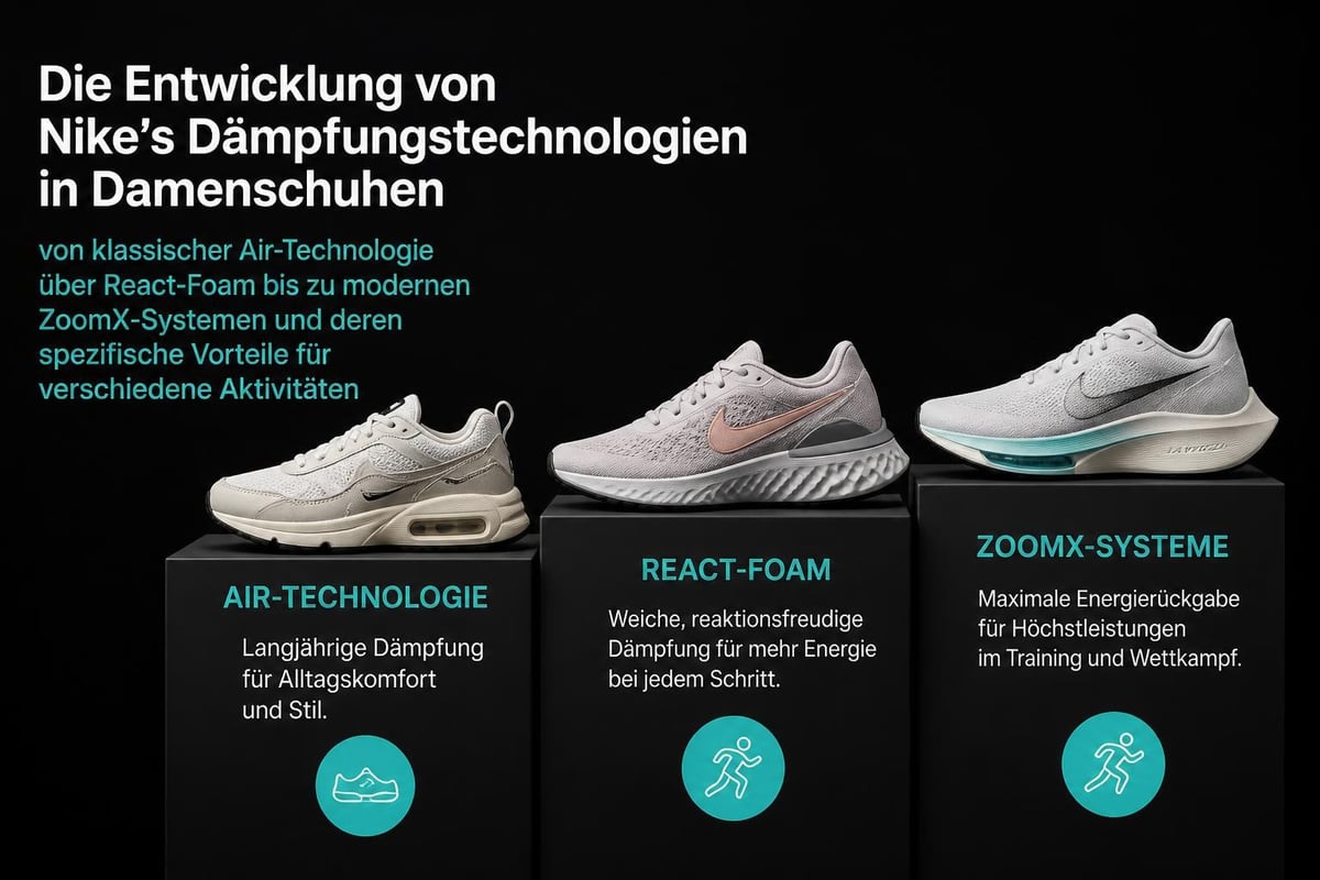 Nike Damenschuh Technologie Evolution