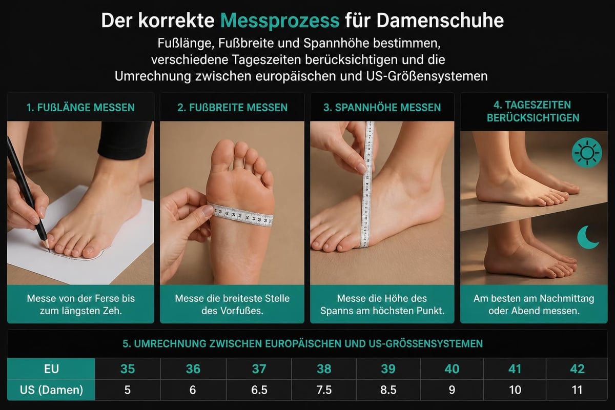 Schuhgrößen Messung