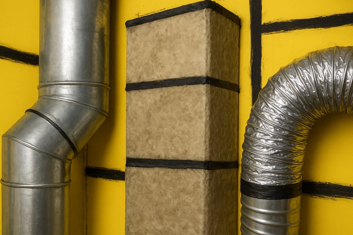 Types of Air Ducts and Common Leakage Points