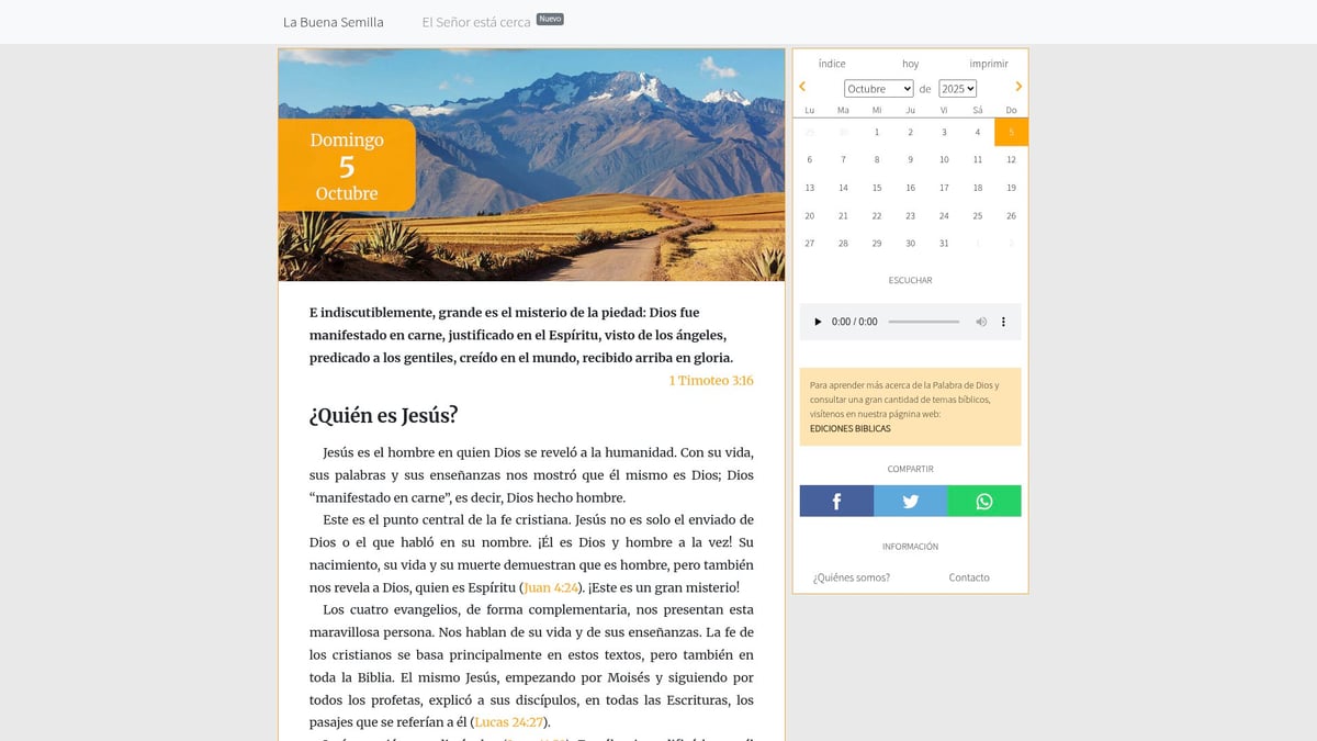 7 Inspiradores Devocionales Cristianos Para La Mañana 2025 - La Buena Semilla