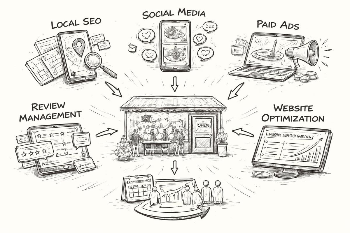 Restaurant digital marketing strategy components