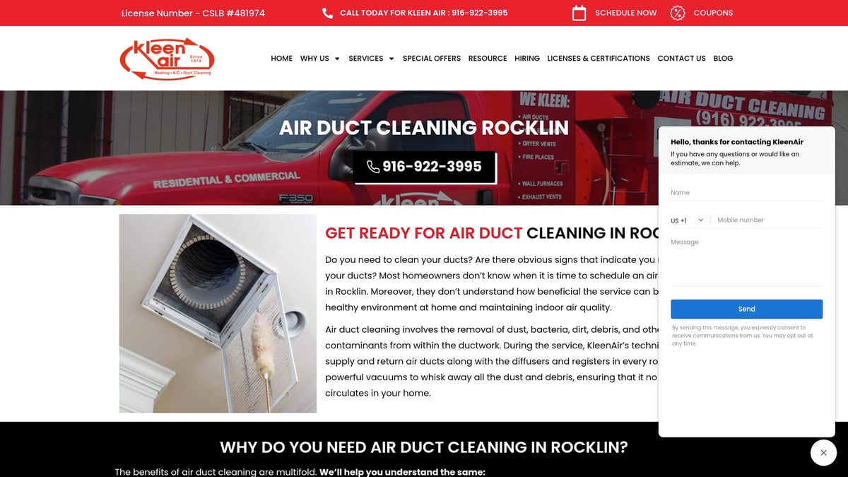 Top 7 Best Air Duct Cleaning Services to Try in 2026 - KleenAir Heating and Air Conditioning