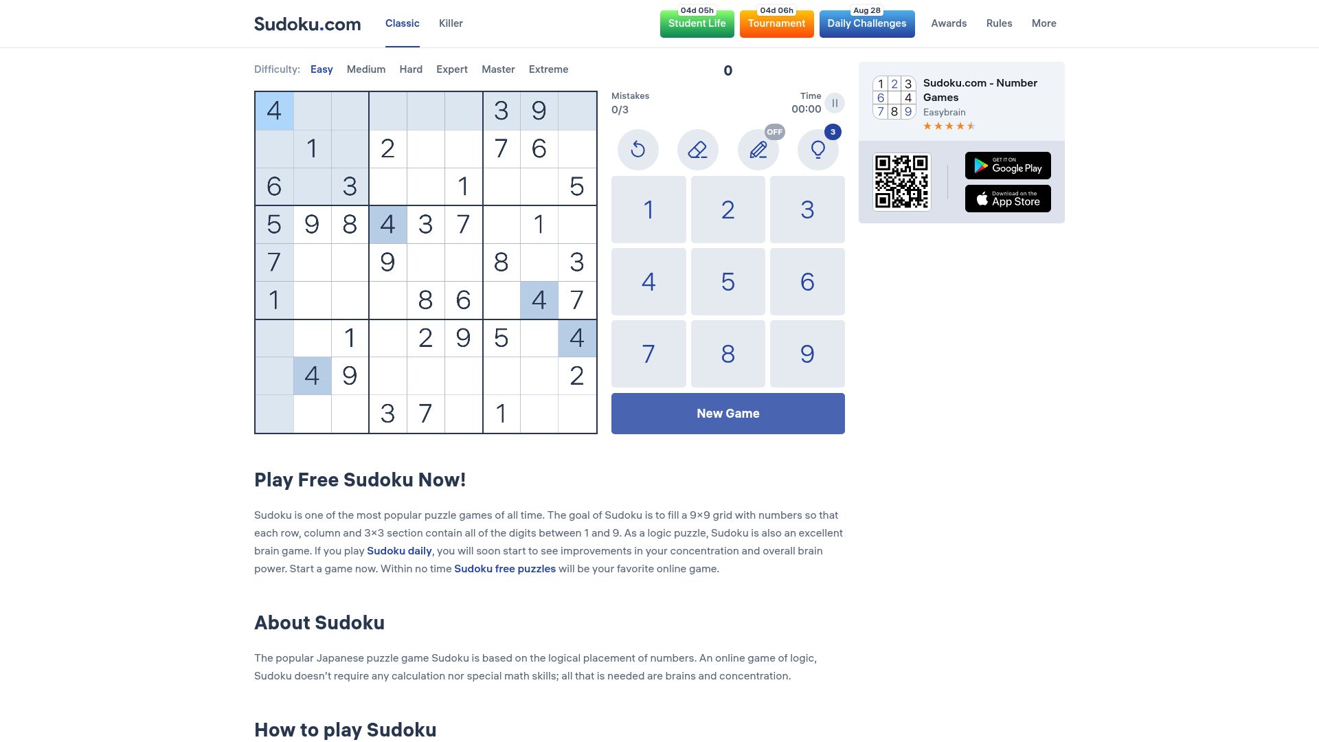 7 Best Sudoku 247 Easy Games to Play Online in 2025 - Sudoku.com – Modern App & Web Sudoku