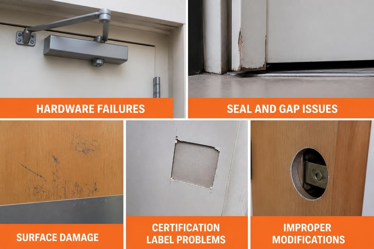 Fire door defect categories