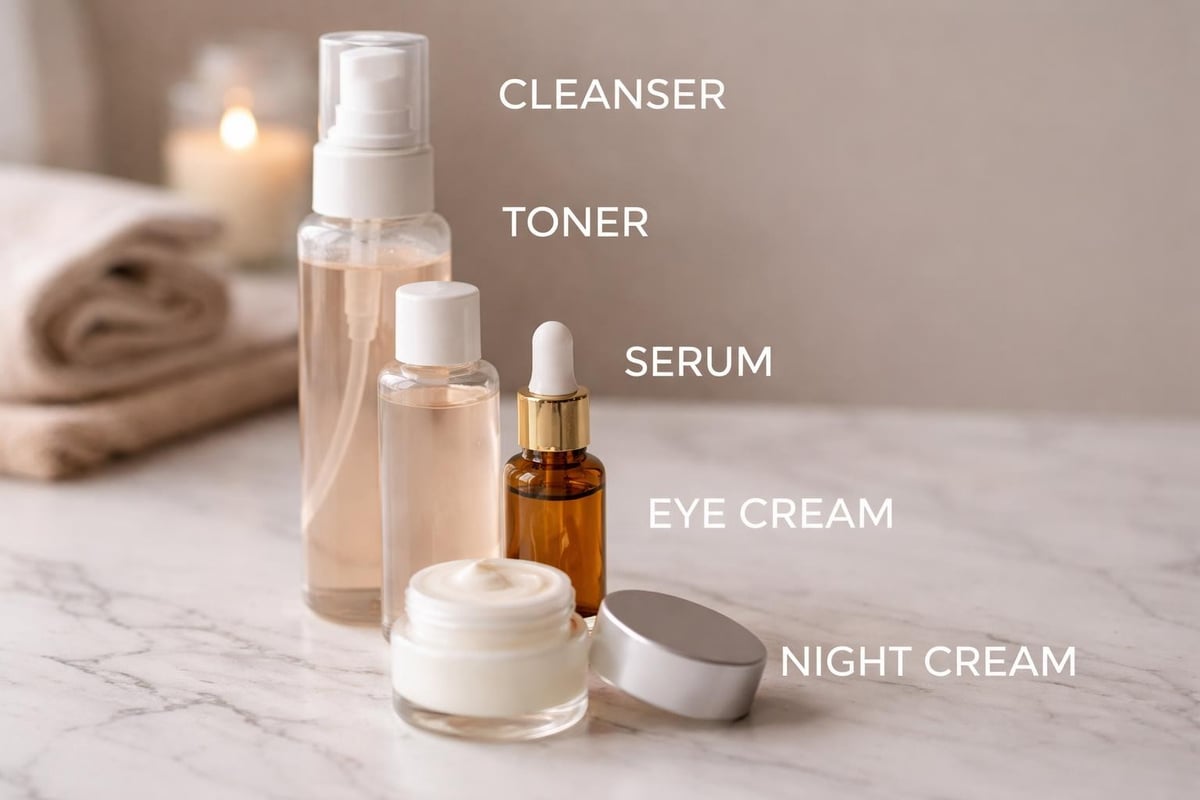 Evening skin care sequence