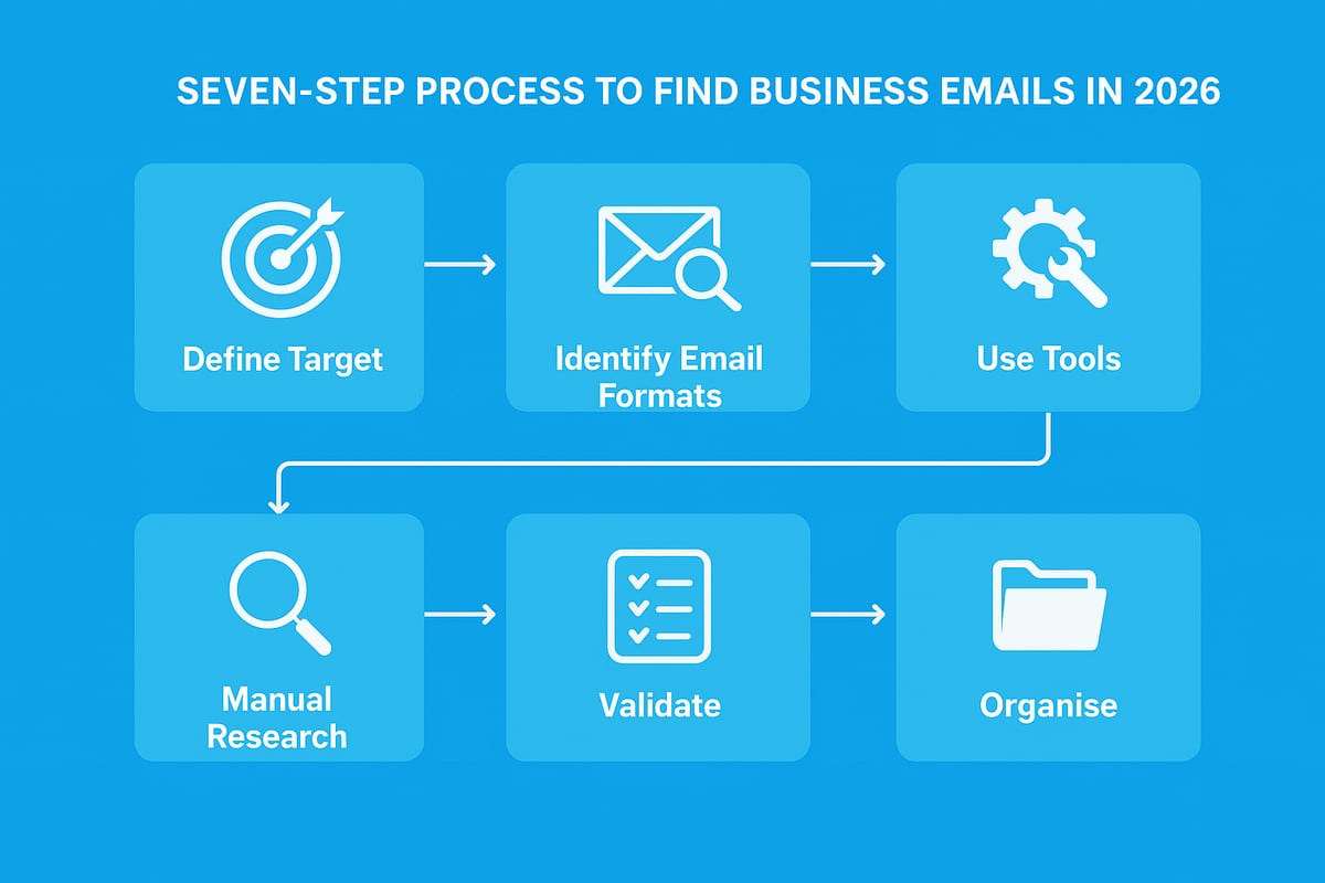 Step-by-Step Guide: How to Find Business Emails in 2026
