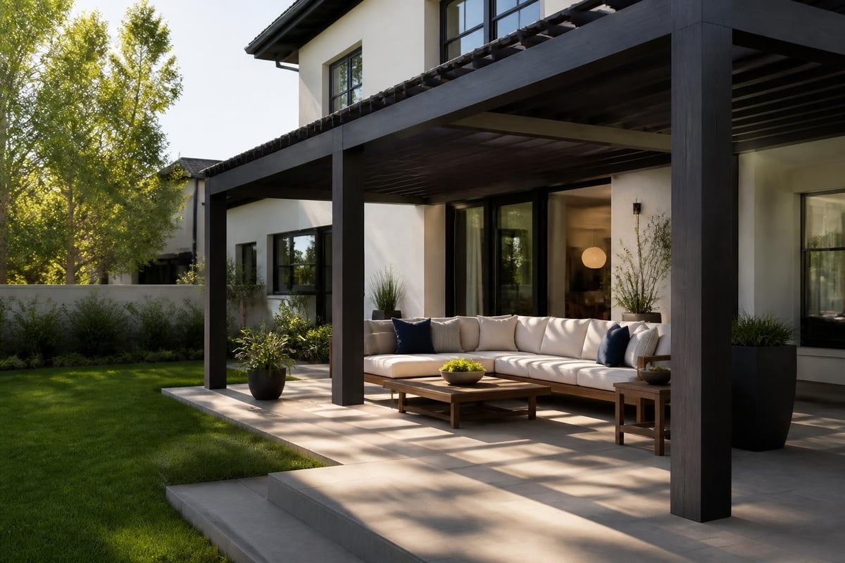 Pergola architectural integration