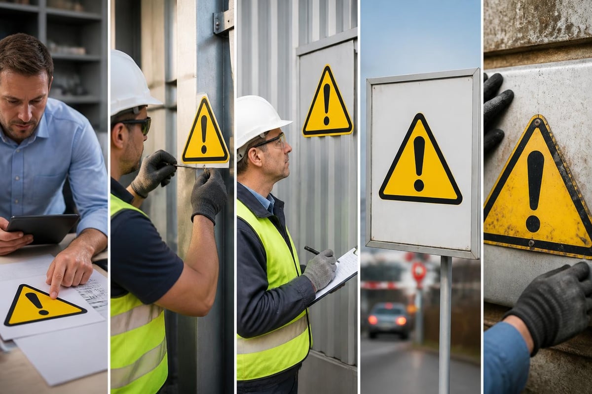 Warning sign lifecycle stages