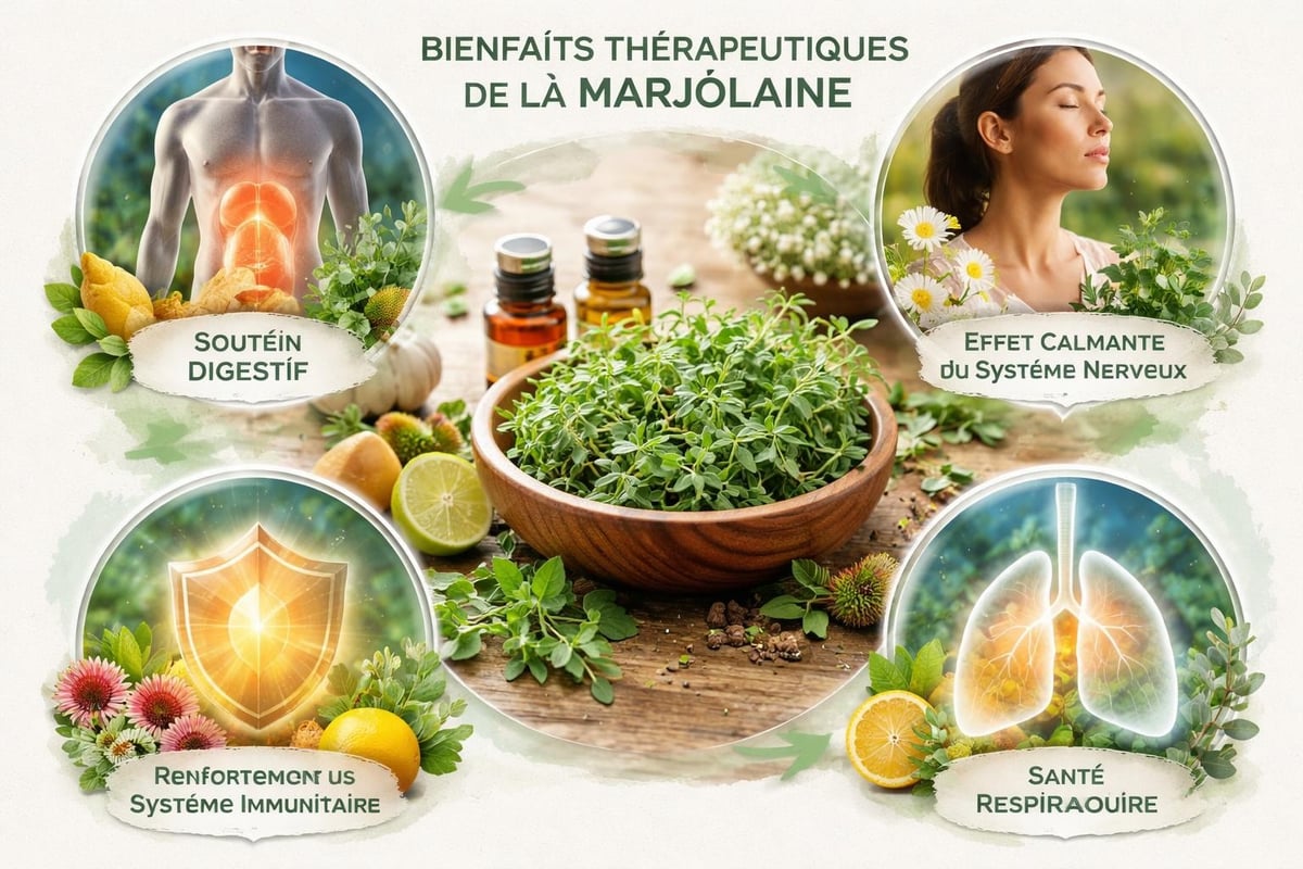 Bienfaits marjolaine santé