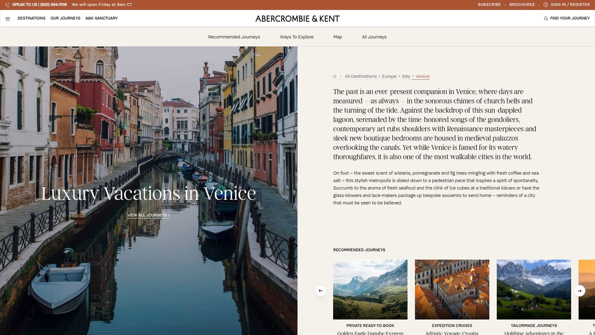 9 Unforgettable All Inclusive Trips to Venice in 2026 - Venice Grand Canal Experience by Abercrombie & Kent