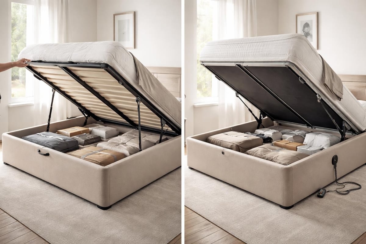 Ottoman storage bed mechanism comparison