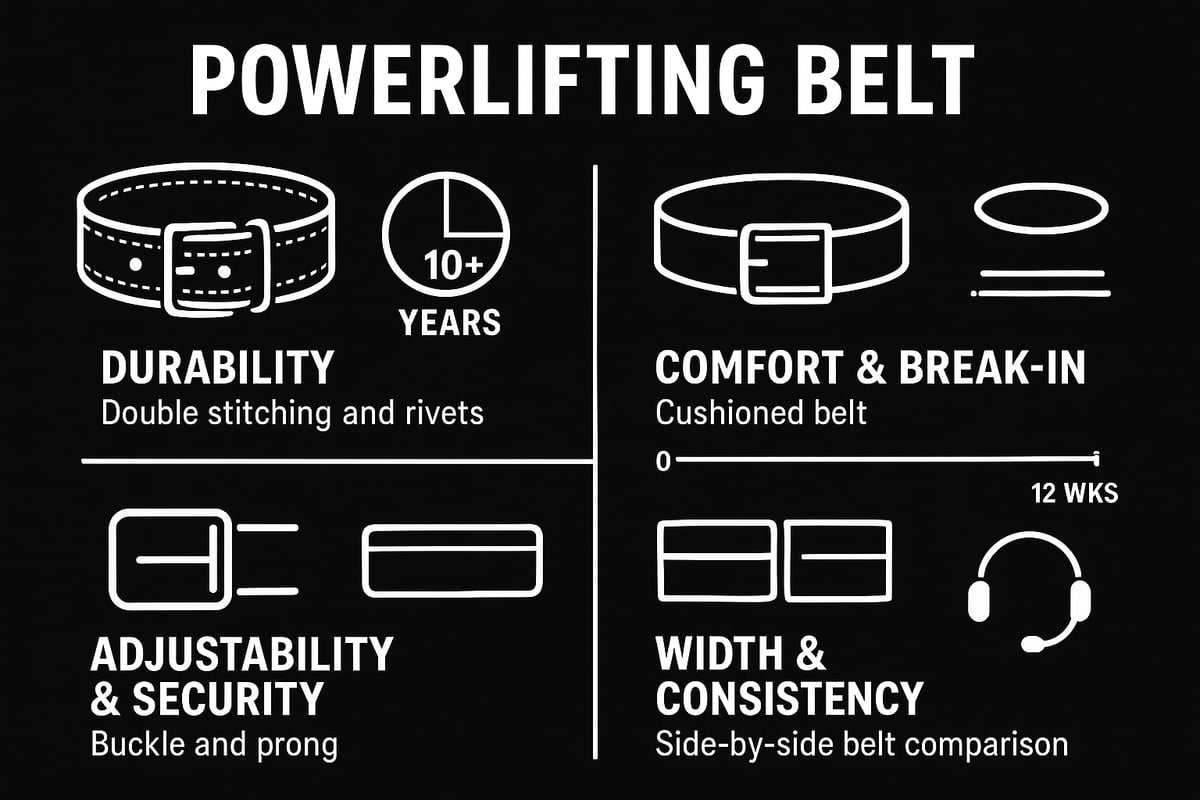 Key Features to Look for in a Powerlifting Belt