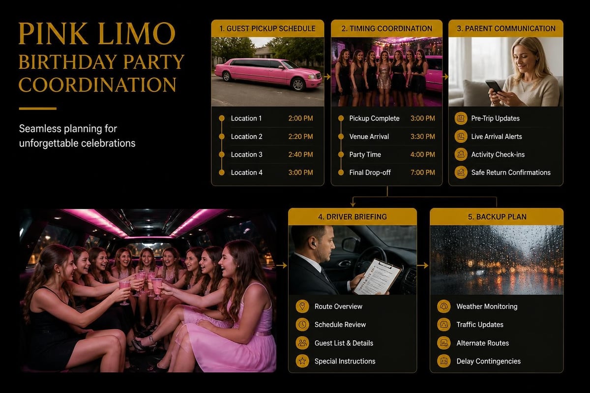 Pink limo party logistics checklist