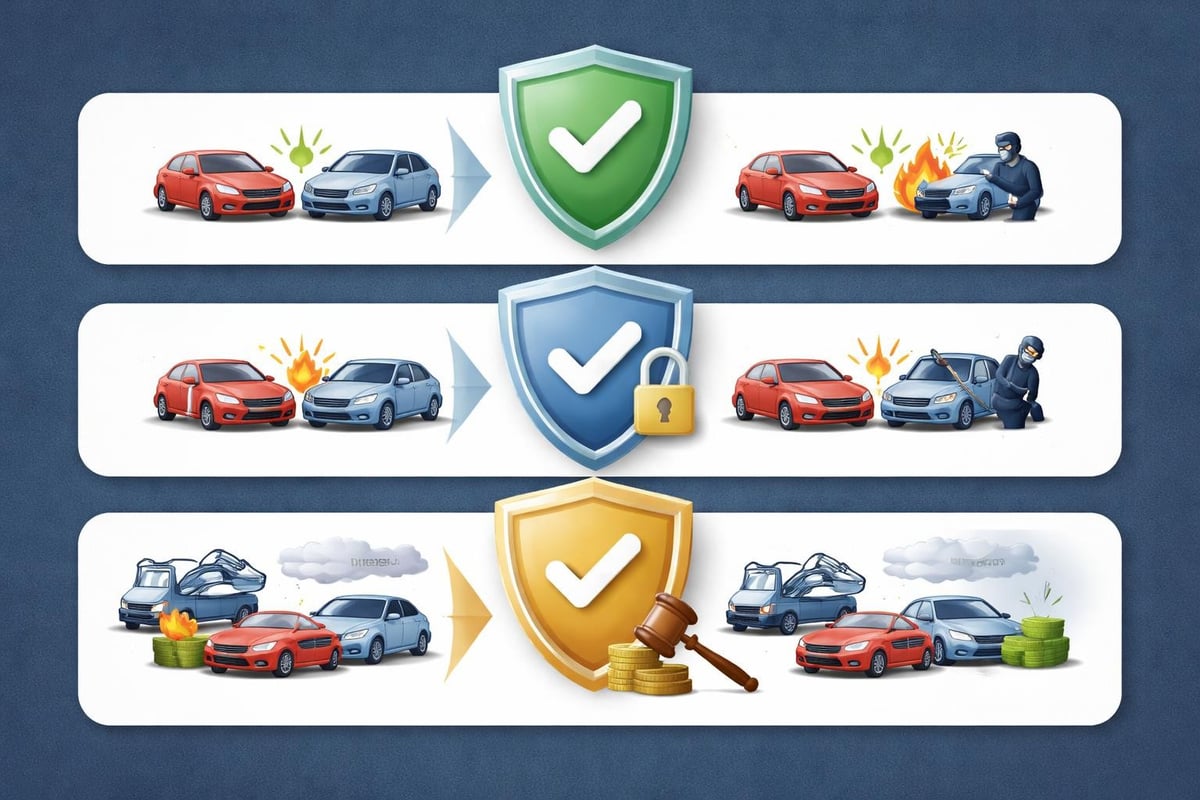 Tipos de coberturas de seguro de coche