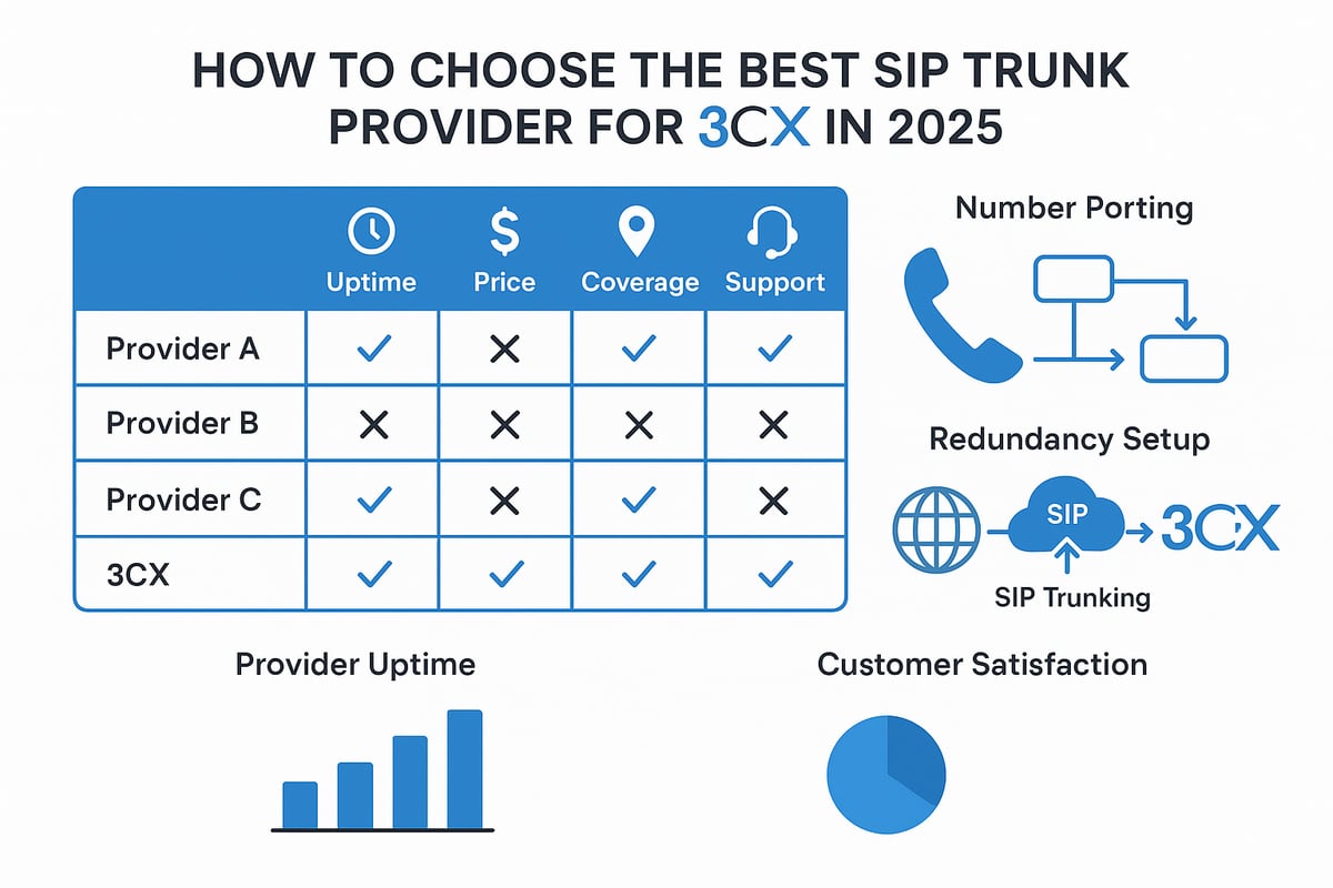 Choosing the Best SIP Trunk Provider for 3CX