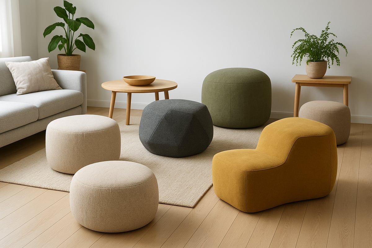 Forme, colori e dimensioni: il pouf come elemento di design