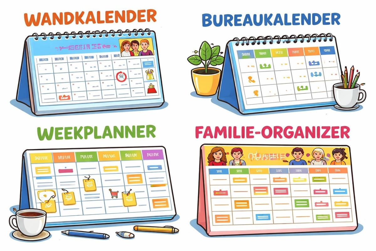 Kalenderformaten vergelijken