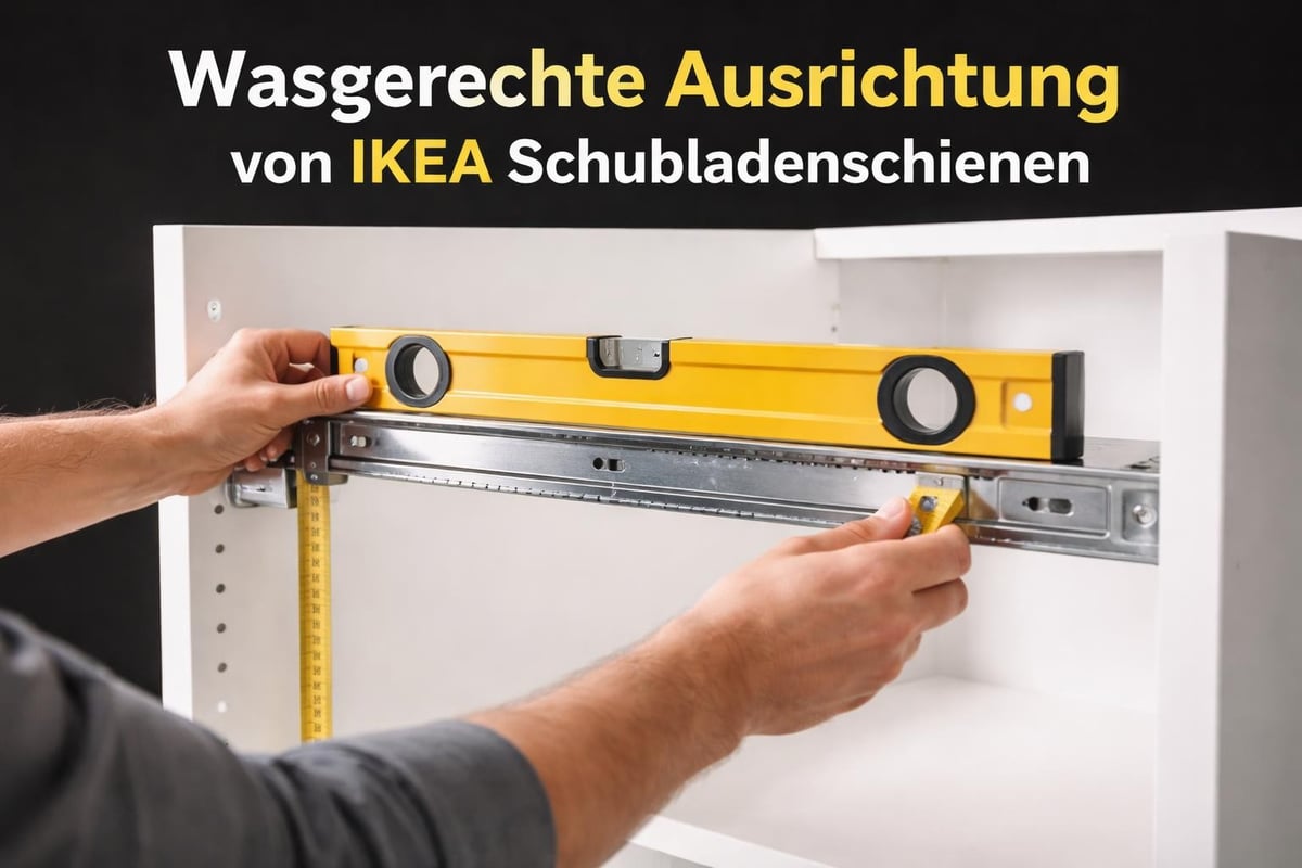 Schubladenschienen montieren