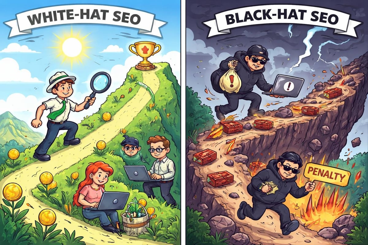 SEO strategy comparison