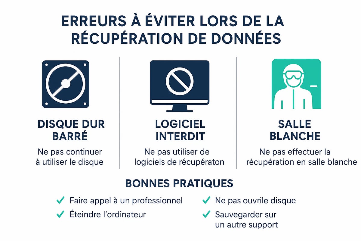 Les erreurs à éviter lors de la récupération de données