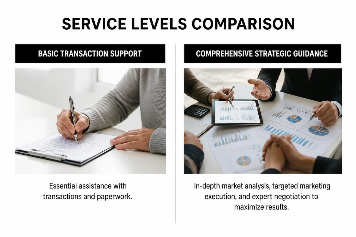 Real estate service comparison