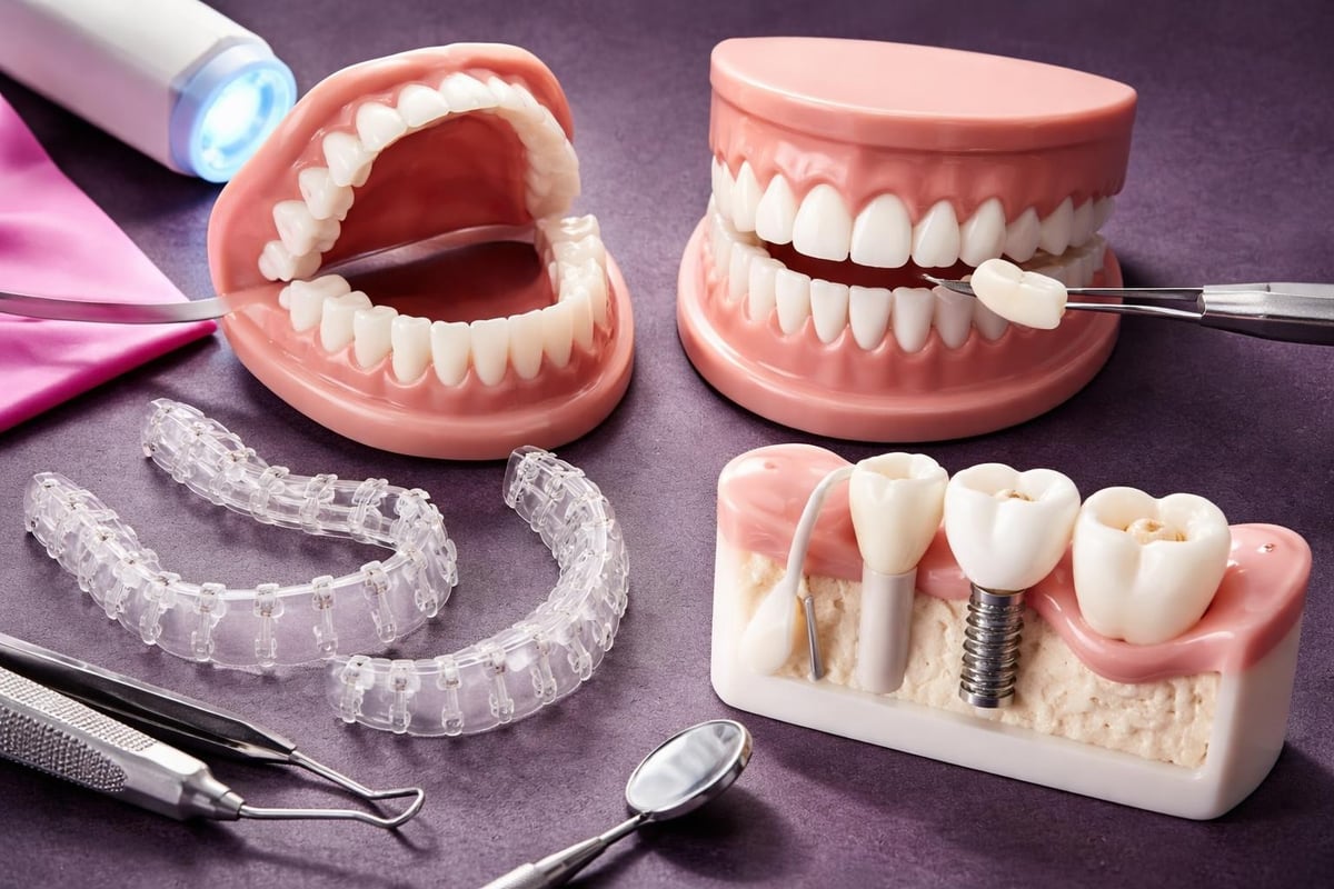 Smile makeover treatment combinations