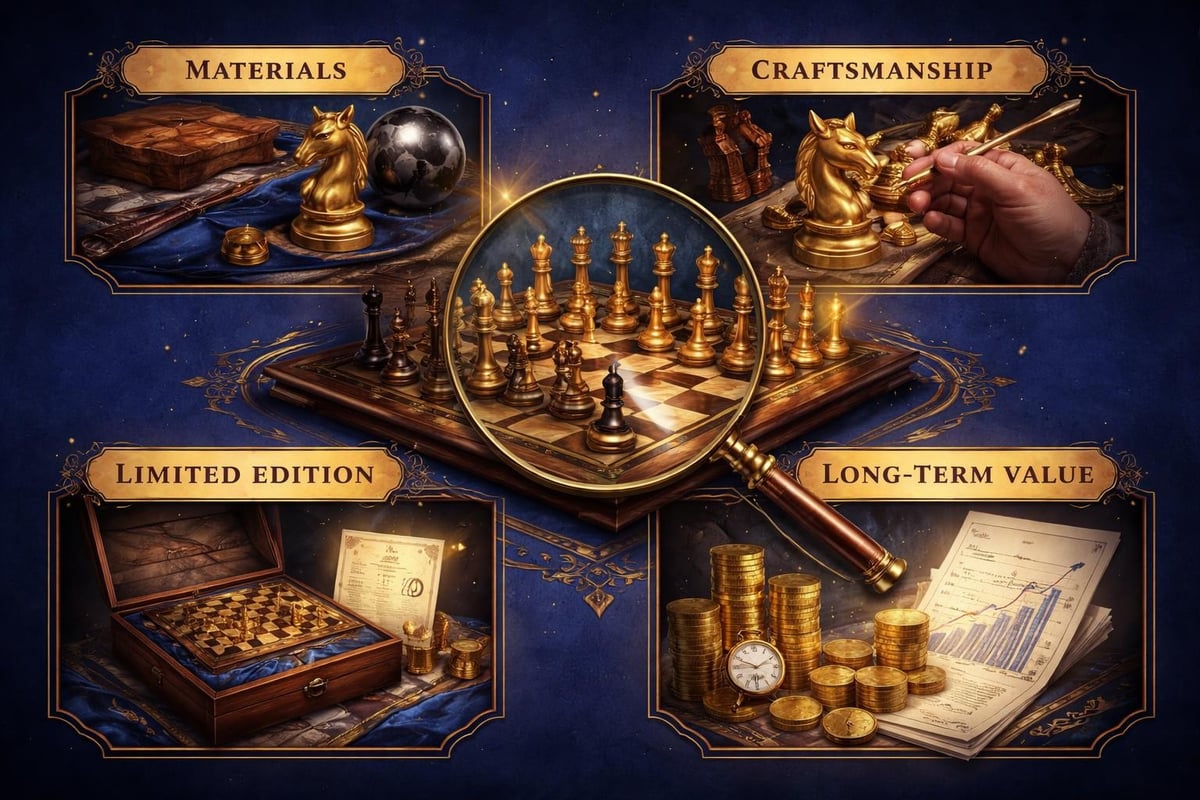 Chess set collecting criteria