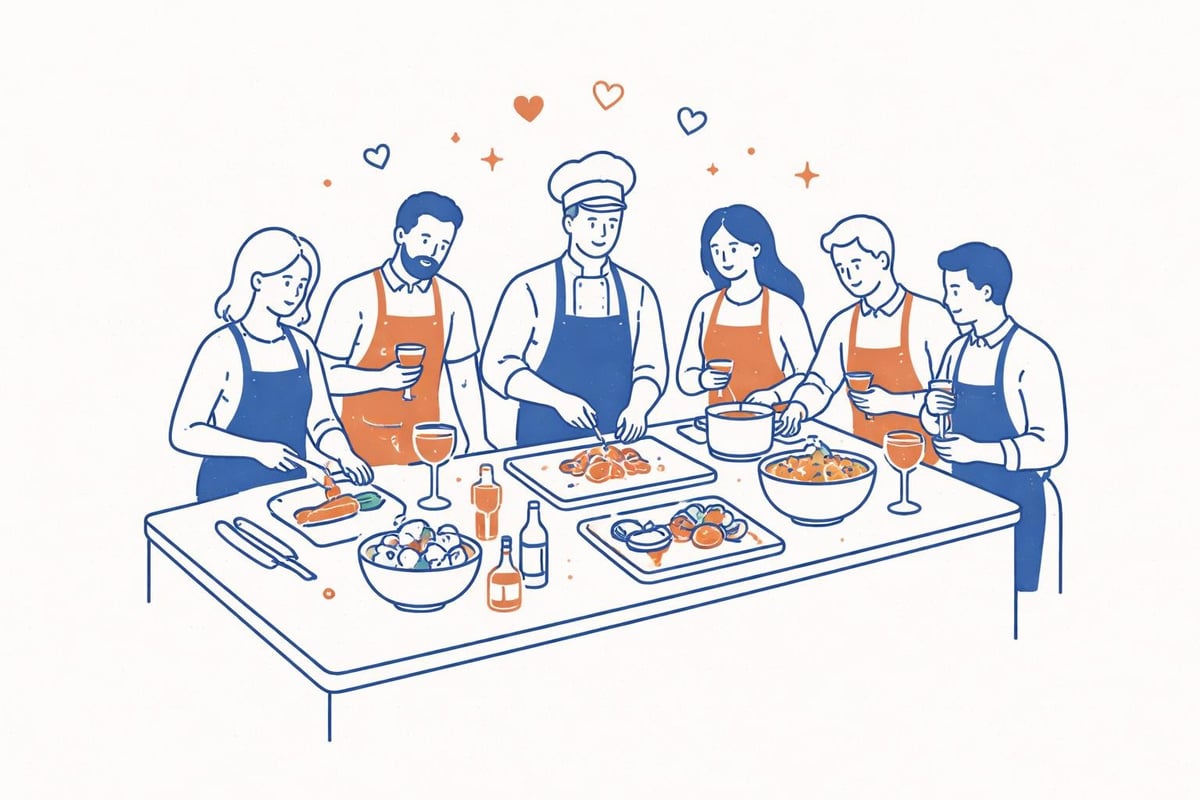 Private Kochkursatmosphäre