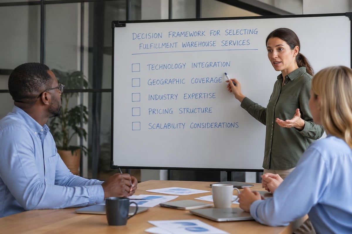 Fulfillment partner evaluation criteria