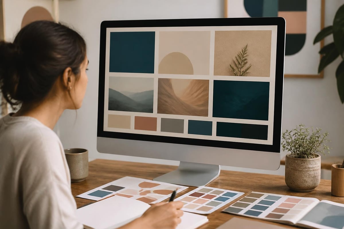 Designelemente persönlicher Websites