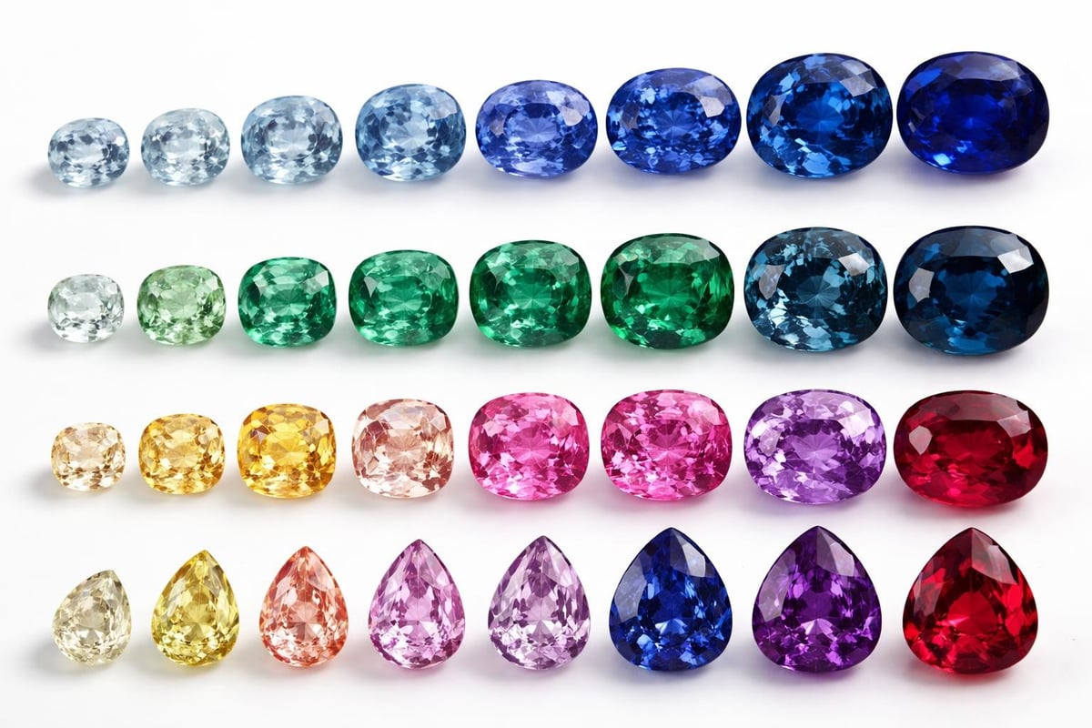 Gemstone color evaluation factors