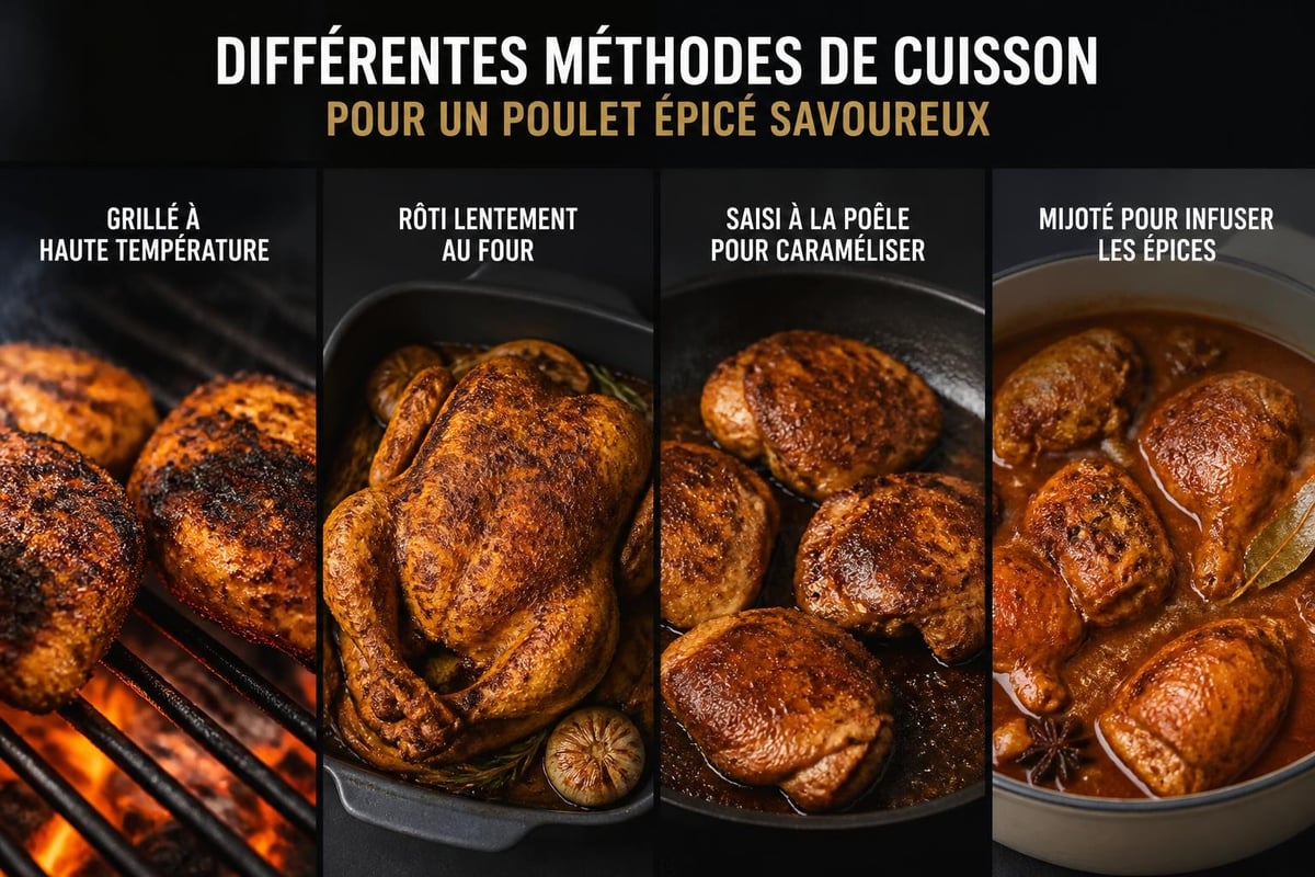 Techniques de cuisson du poulet épicé