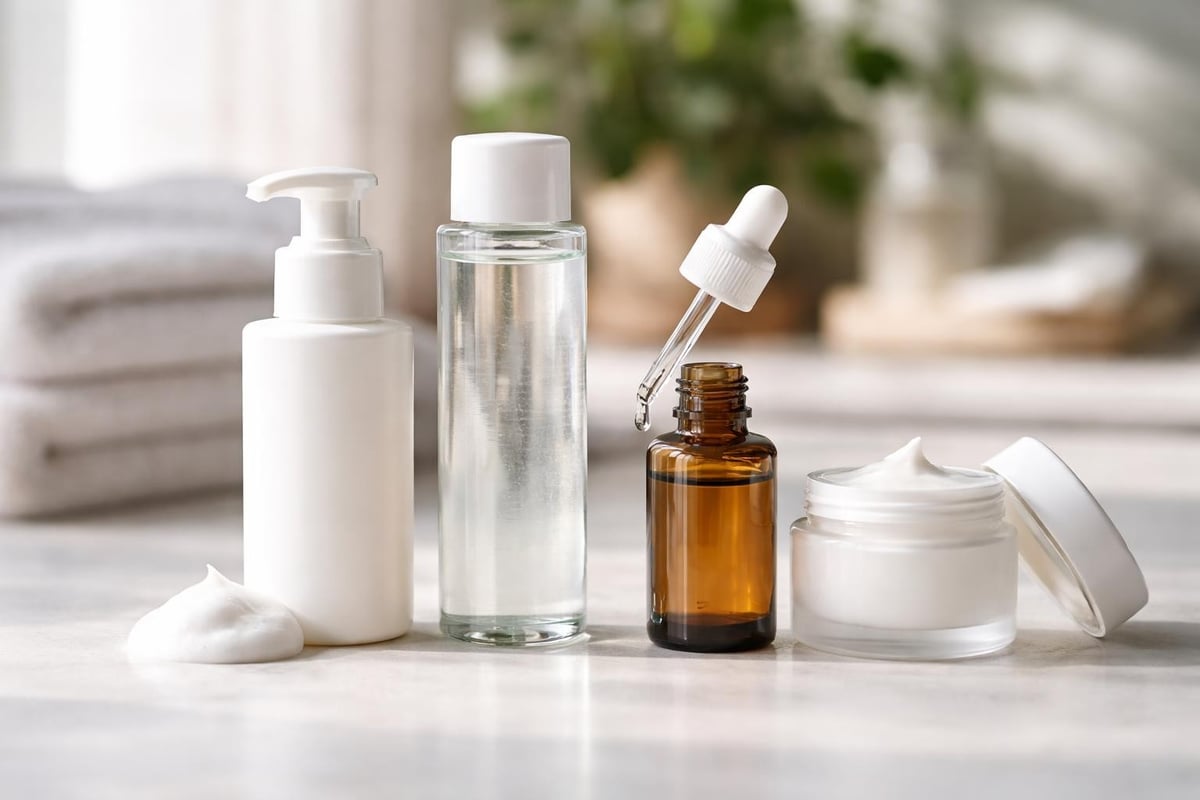 Skin care routine steps