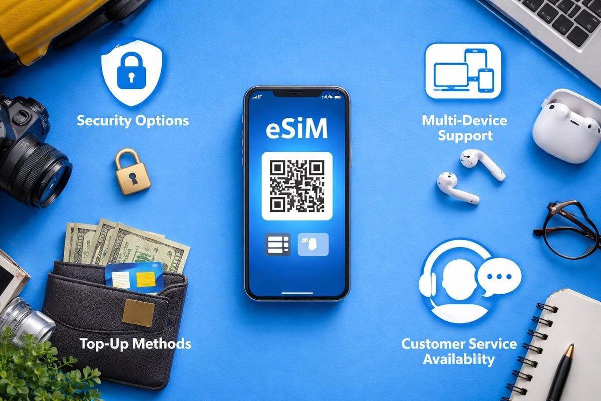 ESIM features comparison