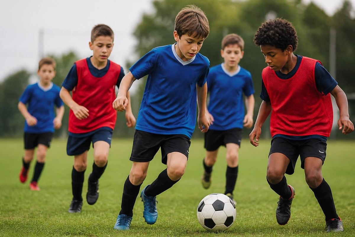 Soccer training game structure