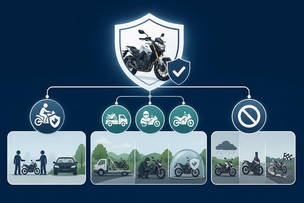 Coberturas seguros temporales motocicletas