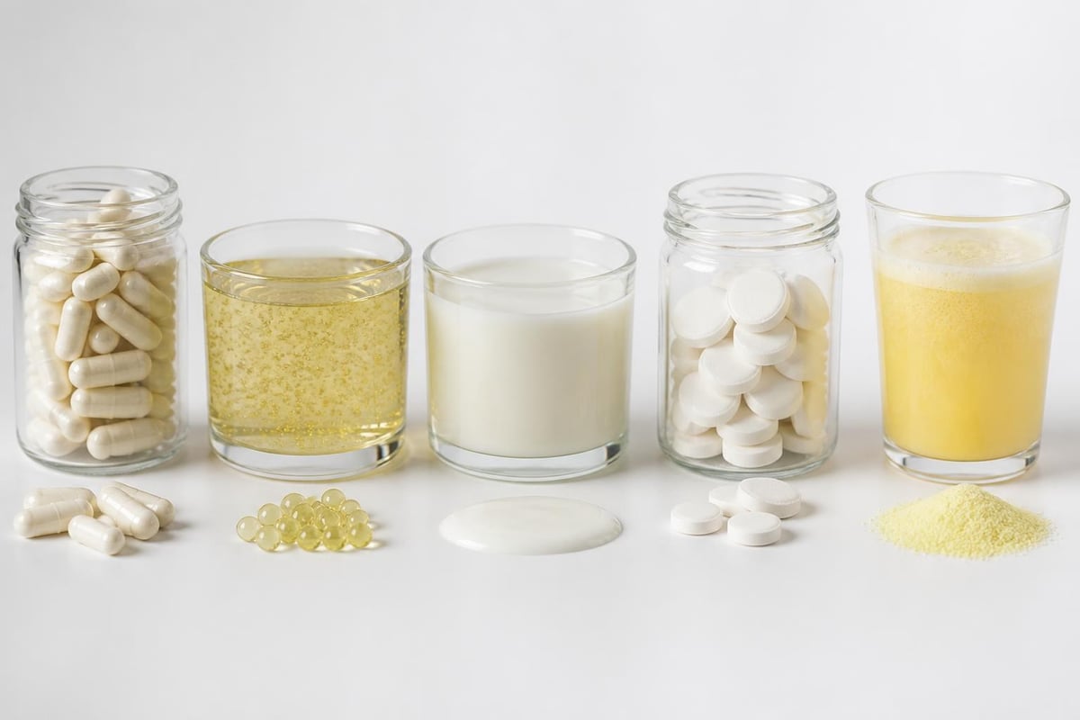 Glutathione formulation types