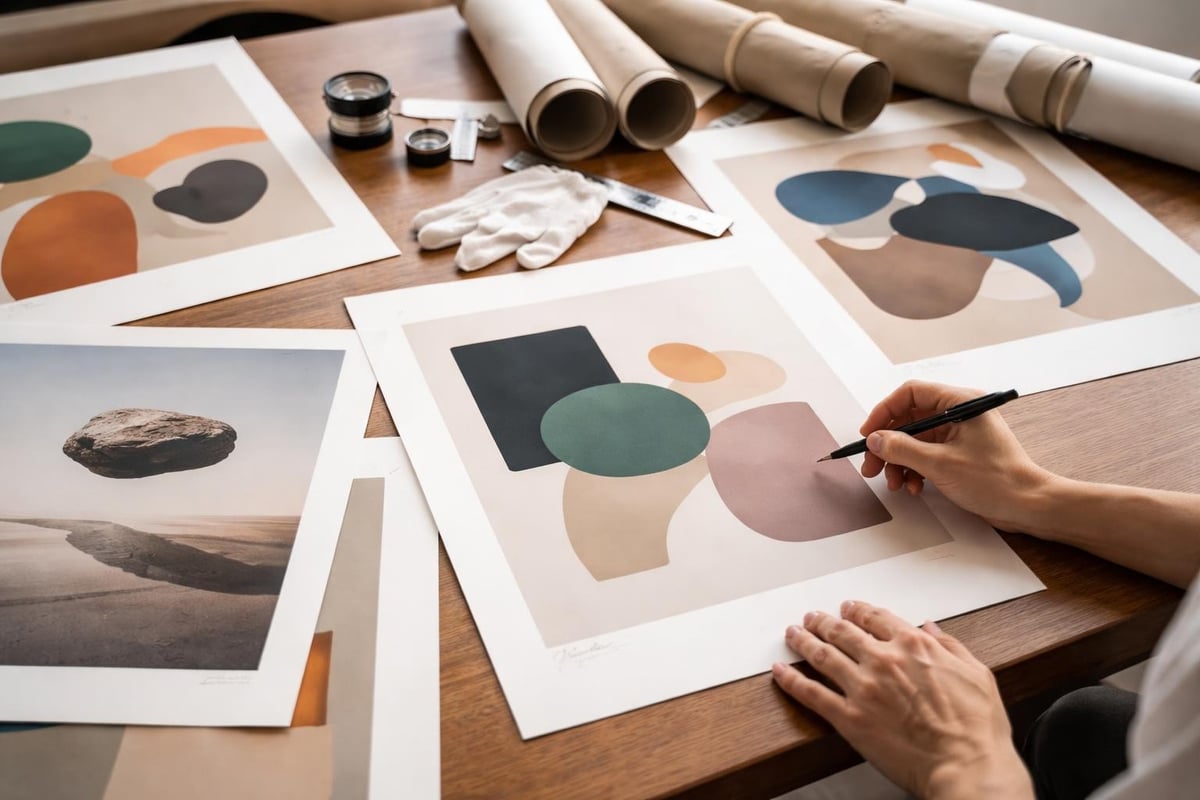 Contemporary poster design elements