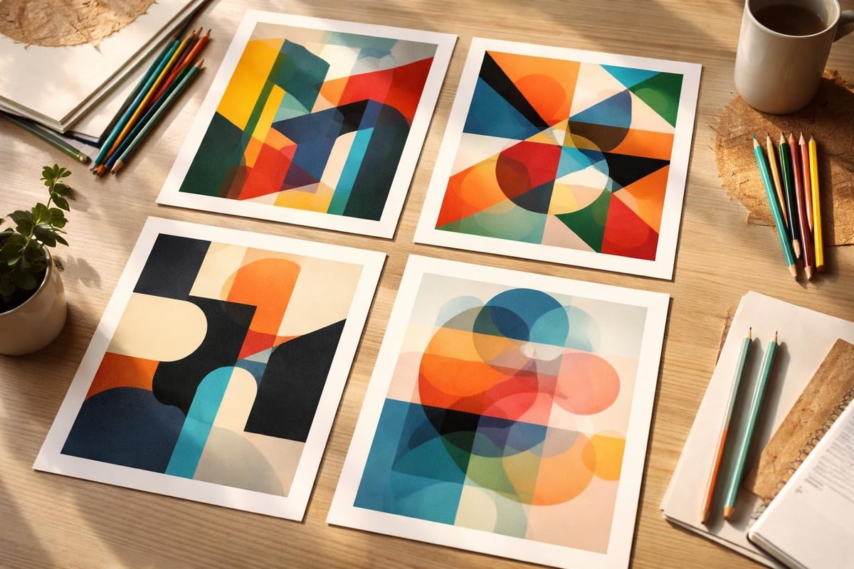 Contemporary poster artistic themes