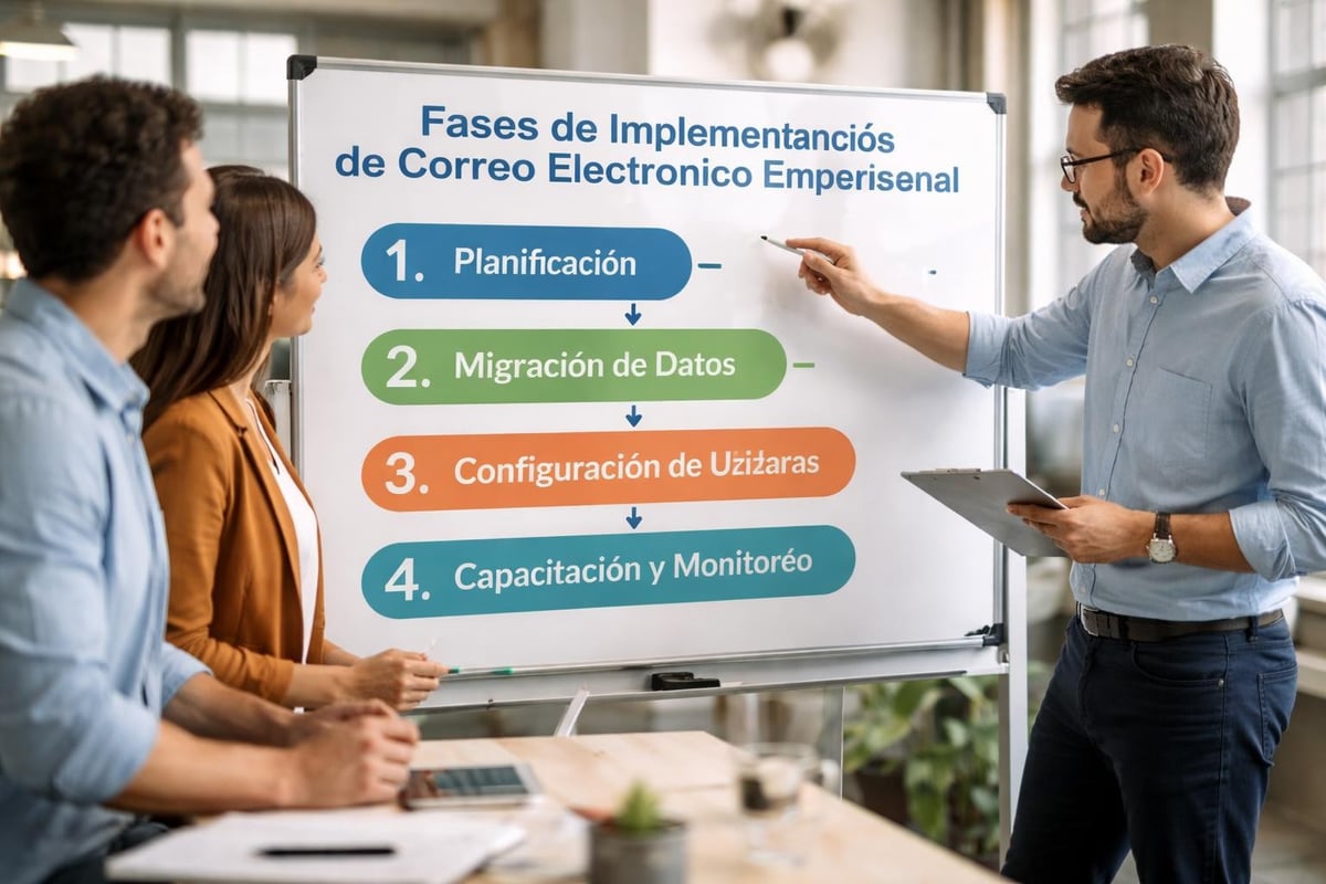 Proceso de implementación de correo corporativo