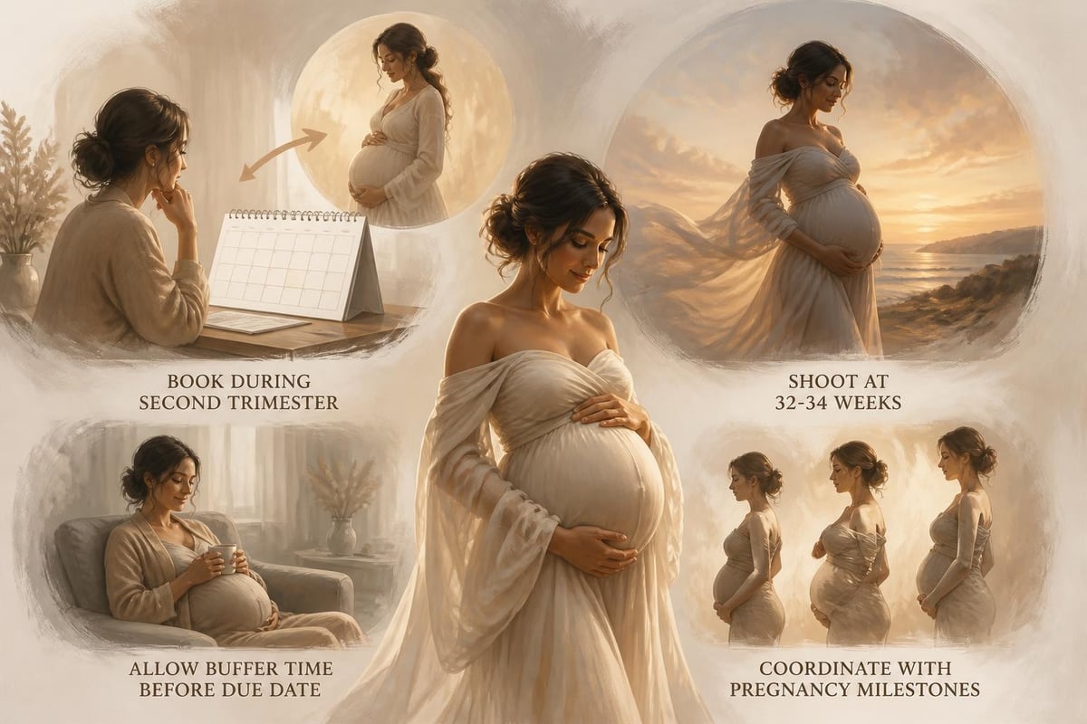 Optimal maternity photo timing
